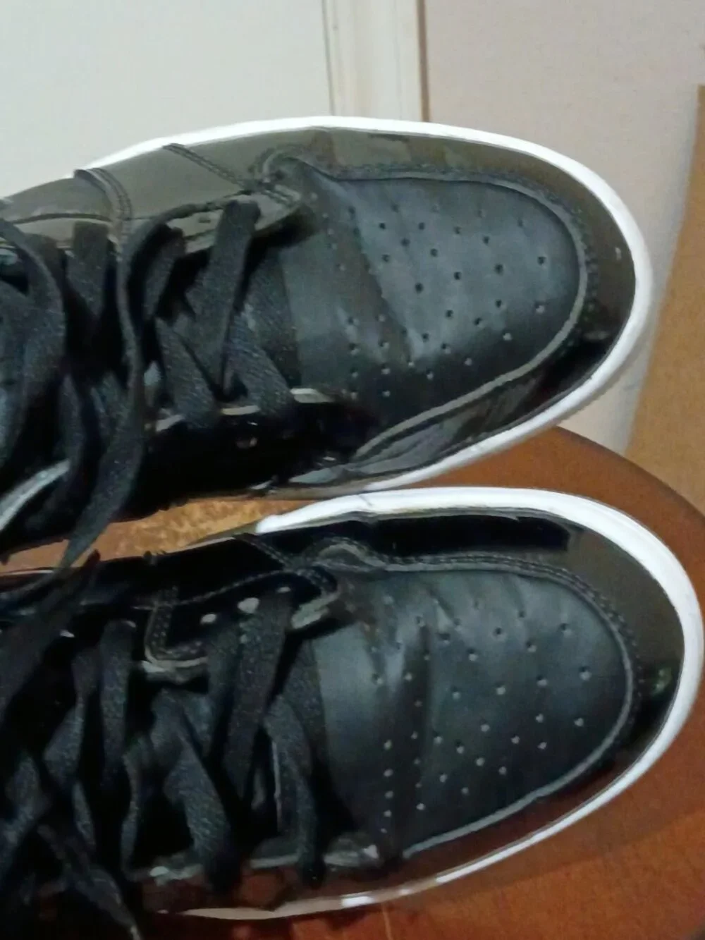 Jordan Air Jordan 1 Mid SE Black DV1308-004 Space Jam Mid Top Sneakers, Sz 7